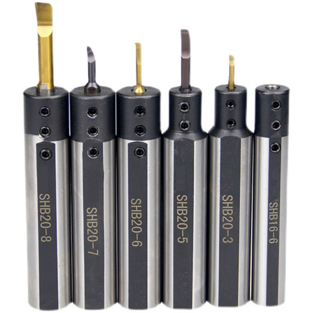 Shb12 shb16 shb20-3 4 5 6 8 10 manga de ferramenta de torno pequeno suporte de ferramenta de perfuração de aço de tungstênio suporte de corte de pequeno diâmetro