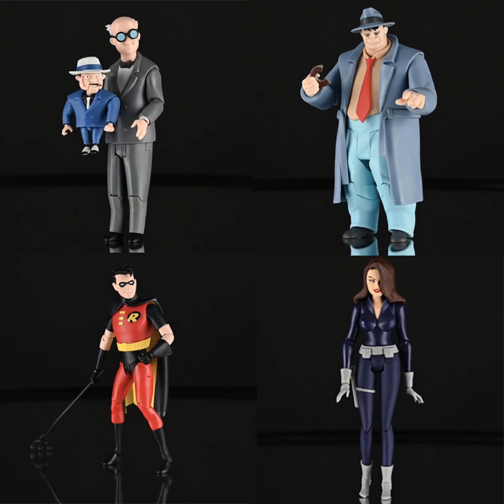 McFarlane Toys Ventriloquist And Scarface/Detective Harvy Bullock/Robin/Talia Al Ghule 6in Btas DC Direct Action Figure Model