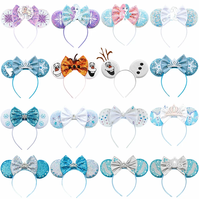 Disney Anna Prinses Hoofdband Mickey Mouse Oren Hoofdbanden voor Meisjes Kinderen Frozen Sneeuwpop Olaf Haarbanden Vrouwen Haaraccessoires