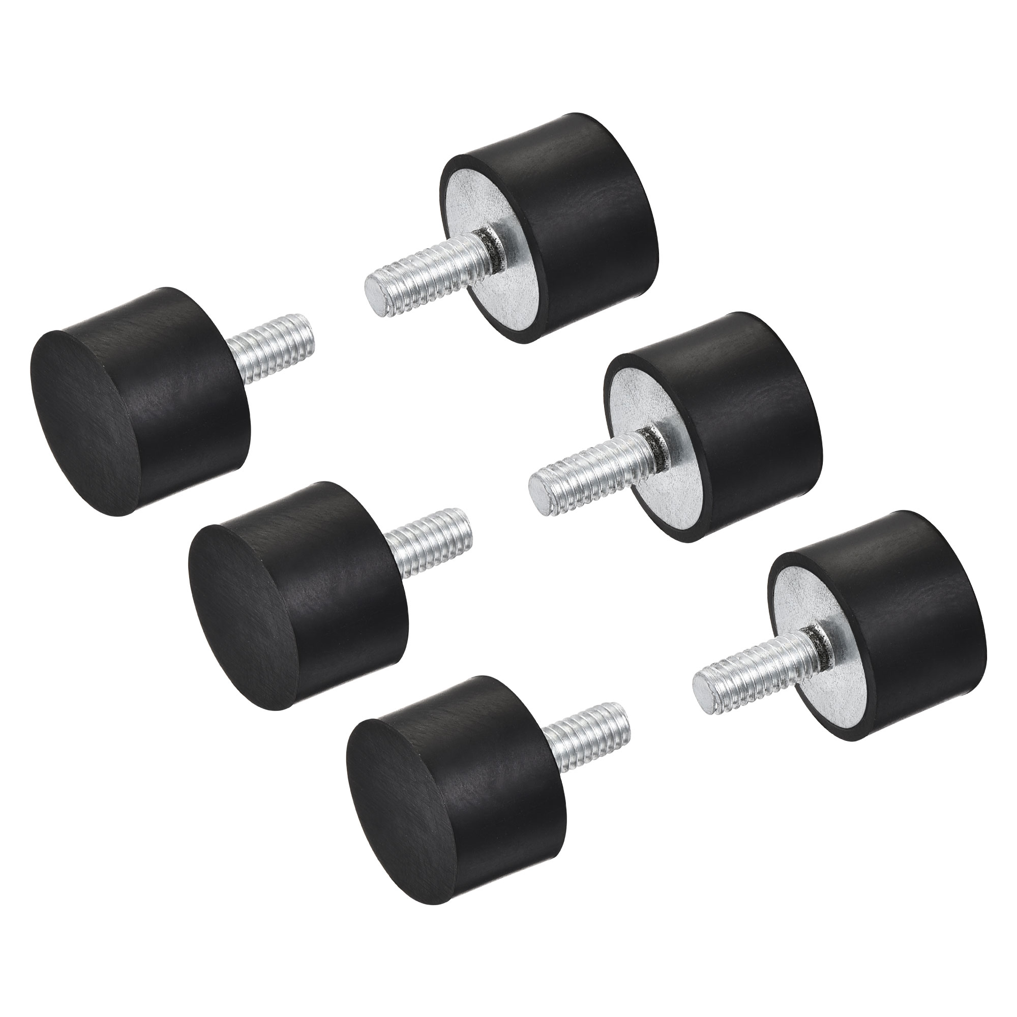 6 Buah M4 M5 M6 Benang Pria Peredam Kejut Karet Bantalan Tabrakan Peredam Gelondong Isolator Dudukan Karet Isolator Getaran Tipe VD