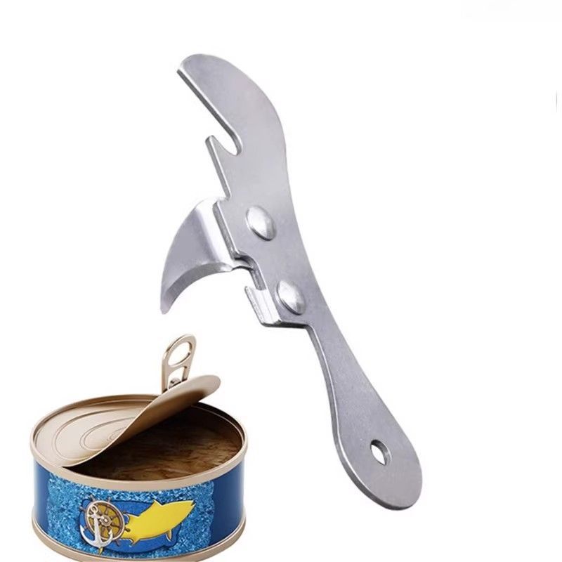 Pembuka kaleng multifungsi, alat dapur kaleng pembuka kaleng ergonomis profesional potongan samping keamanan baja tahan karat