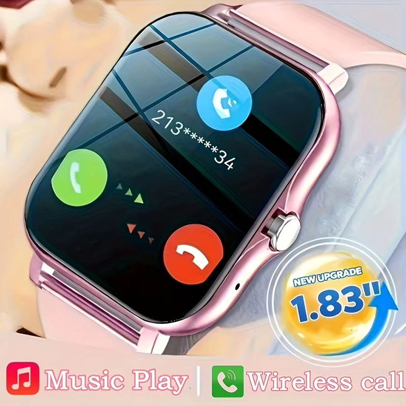 Reloj inteligente deportivo de 1,83 pulgadas, reloj deportivo, Monitor de salud, reloj inteligente resistente al agua, relojes de llamada inalámbrica para hombres y mujeres IOS Xiaomi 2025