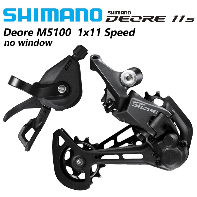 SHIMANO DEORE M5100 Derailleur sepeda gunung, RD-M5100 SHADOW SGS 1x11S SL-M5100-R RD-M5120 11 Speed 11V 11 suku cadang sepeda MTB