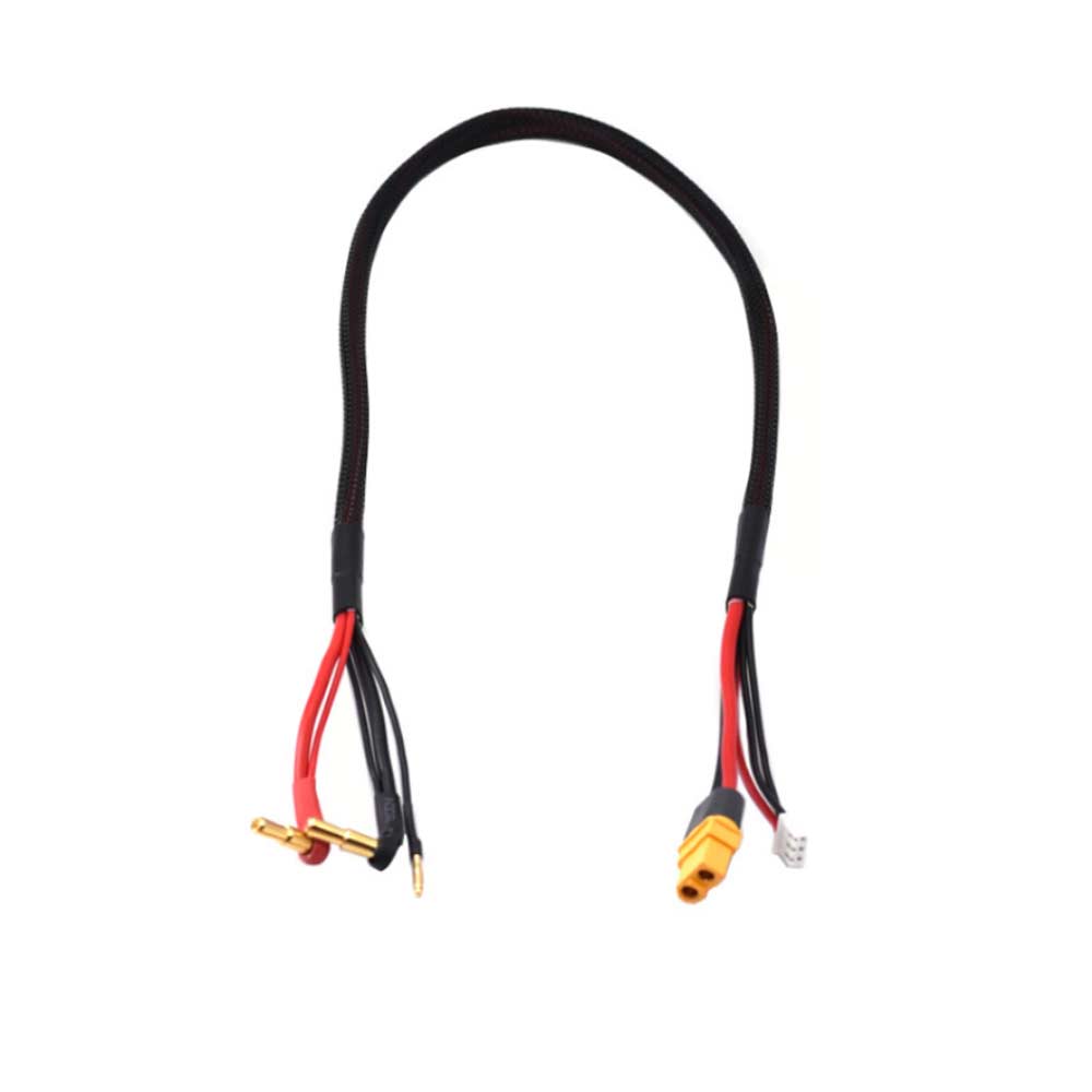 2S XT60 Balance Charging cable Lead 4mm & 5mm Multi Bullet Plug  with black wire 12AWG 600MM