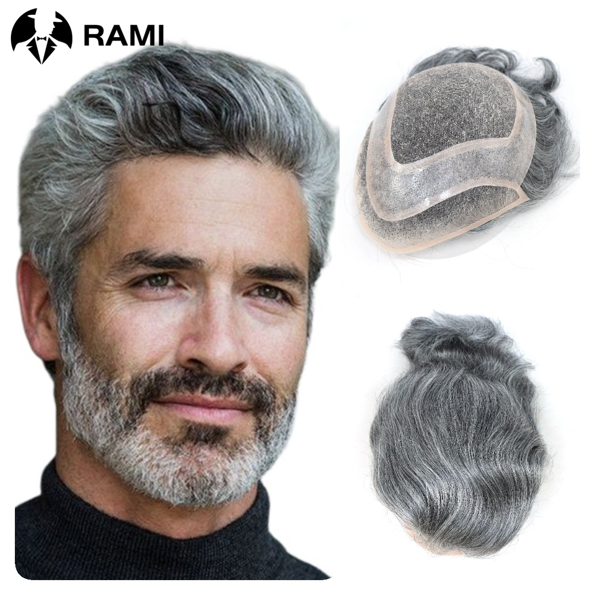 Perucas de cabelo humano para homens, perucas de renda mono e PU, sistemas naturais do cabelo, prótese de cabelo masculino, perucas retas