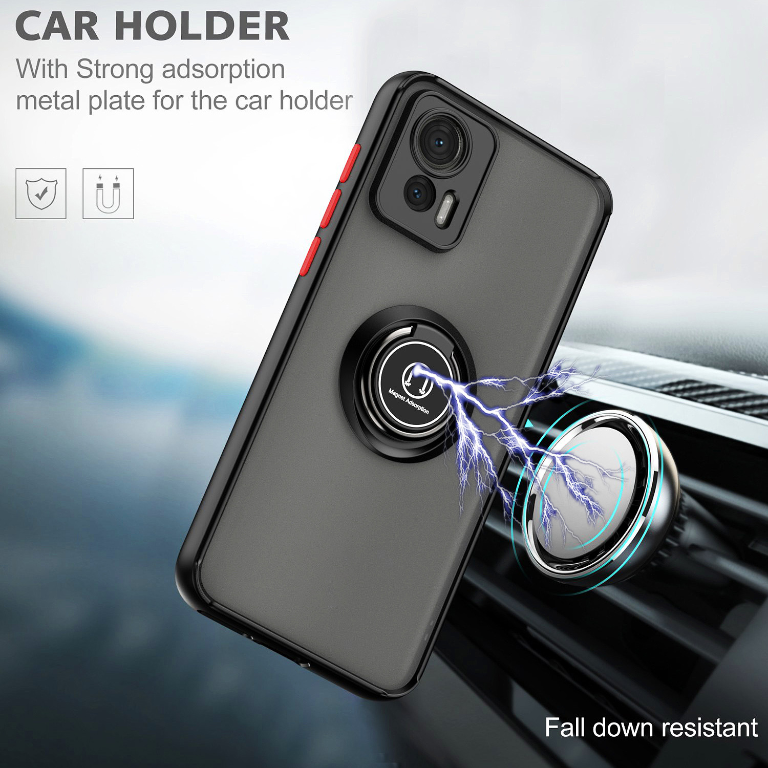 Motorola Moto Per Edge 30 50 Fusion Edge 50 30 Neo Pro Ultra Cover Prevenzione caduta bracke Custodia Anello Supporto Custodia Antiurto