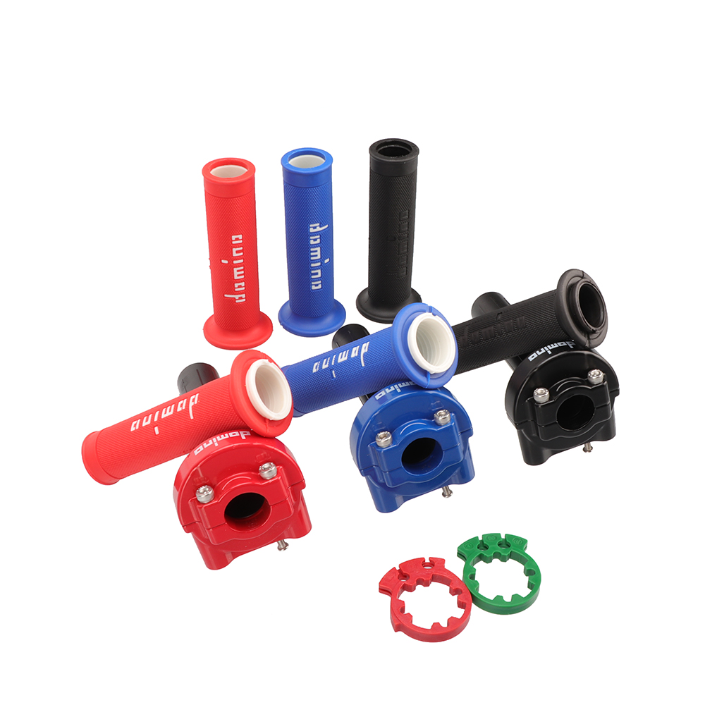 Motorrad Dirt Pit Bike 7/8 "22 MM Lenker Gaspedal Griff Doppel Linie Gas ATV Racing Motocross Gel Gummi Domino grip