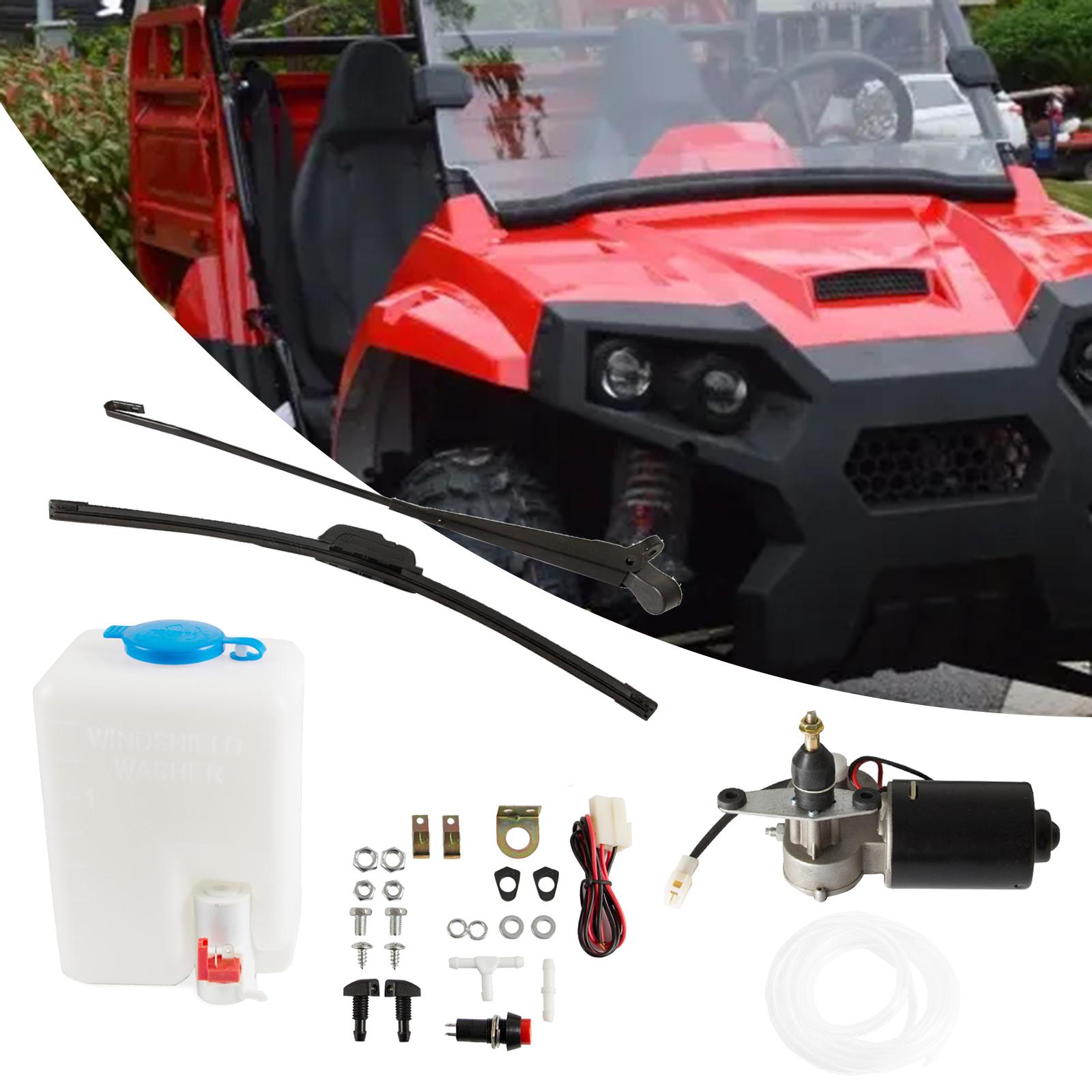 Set motore tergicristallo elettrico UTV ATV 12V per Polaris RZR