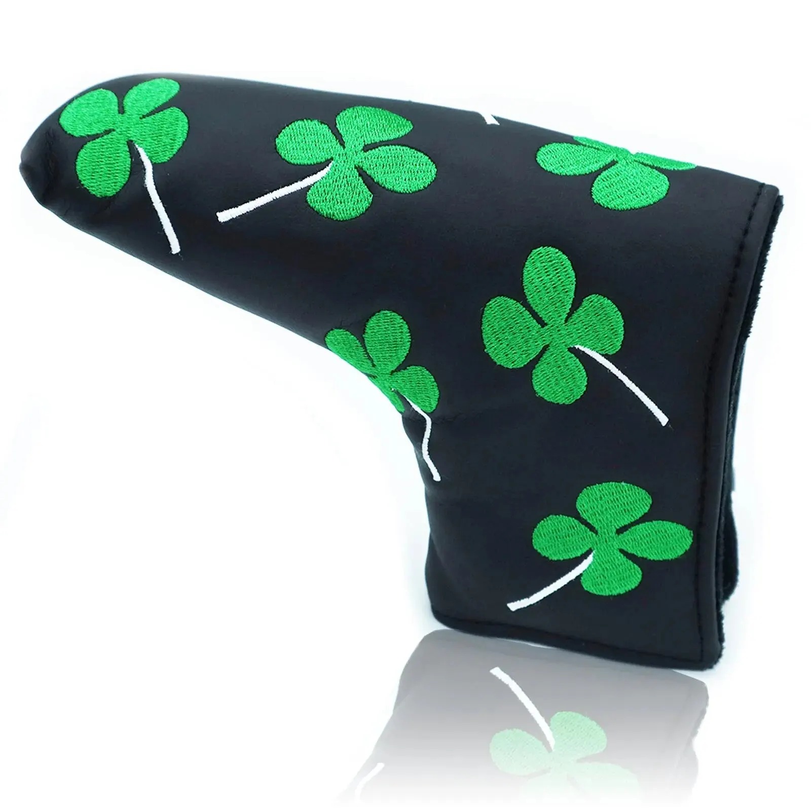 Golf Putter Head Cover, Blade Club PU Leather Protector, Universal Fit for All Putters and Golfers,Available in Black and White