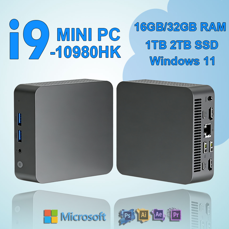 2026 NEUER Intel i9-10980HK/N150 Tragbarer Mini-PC Computer Windows 11 32GB DDR4 1/2TB SSD Gaming-Computer WiFi 6 Büro-Desktop