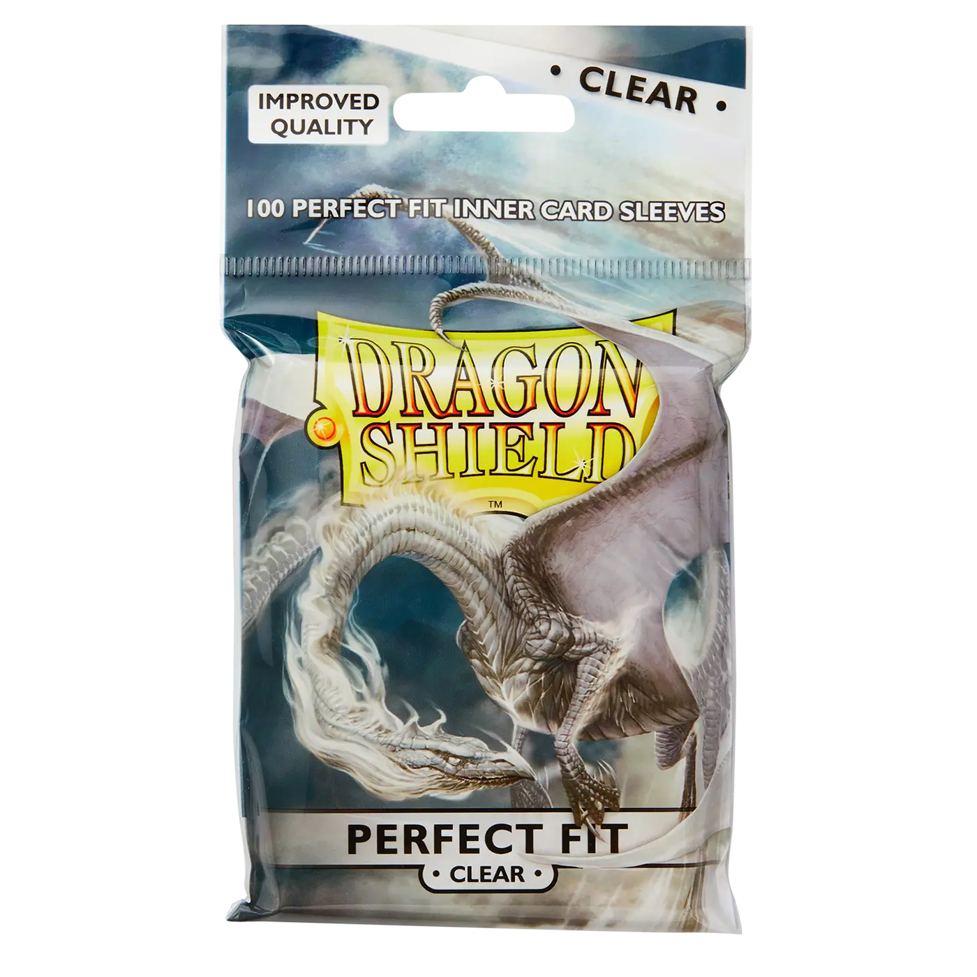 Fundas interiores Dragon Shield, protectores de tarjetas transparentes de tamaño estándar de 100 quilates, paquete individual para juegos de mesa