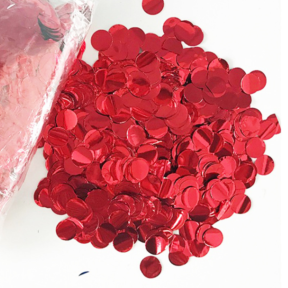 Relleno de lentejuelas redondas para globos transparentes, Confettis circular Retro, espolvoreado para fiesta de cumpleaños