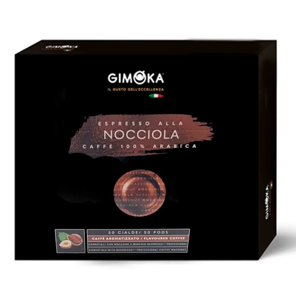 Avelã Nespresso Professional Gimoka 50 cápsulas. Nocciola
