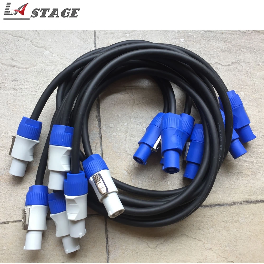 Cable de alimentación de CA de 1-10M para haz de luz con cabezal móvil 5R/7R Cable Powercon de extensión de luz con cabezal móvil