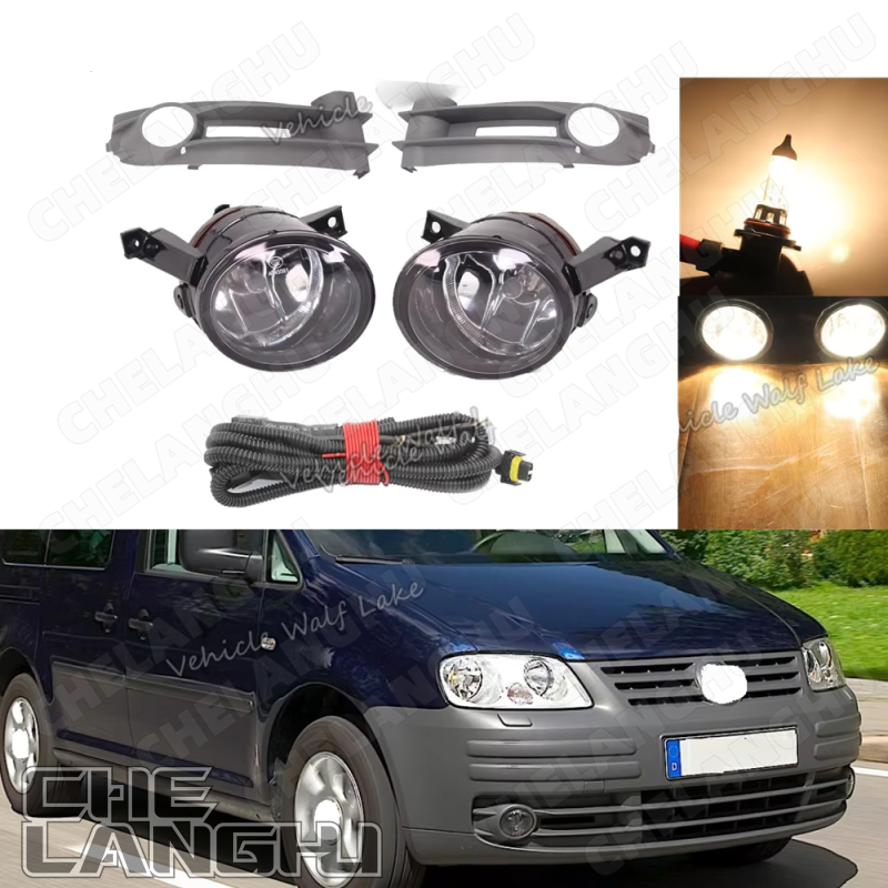 Voor VW Caddy 2004 2005 2006 2007 2008 2009 2010 auto-styling Halogeen Mistlamp Licht Of Kabelboom of Grille Cover
