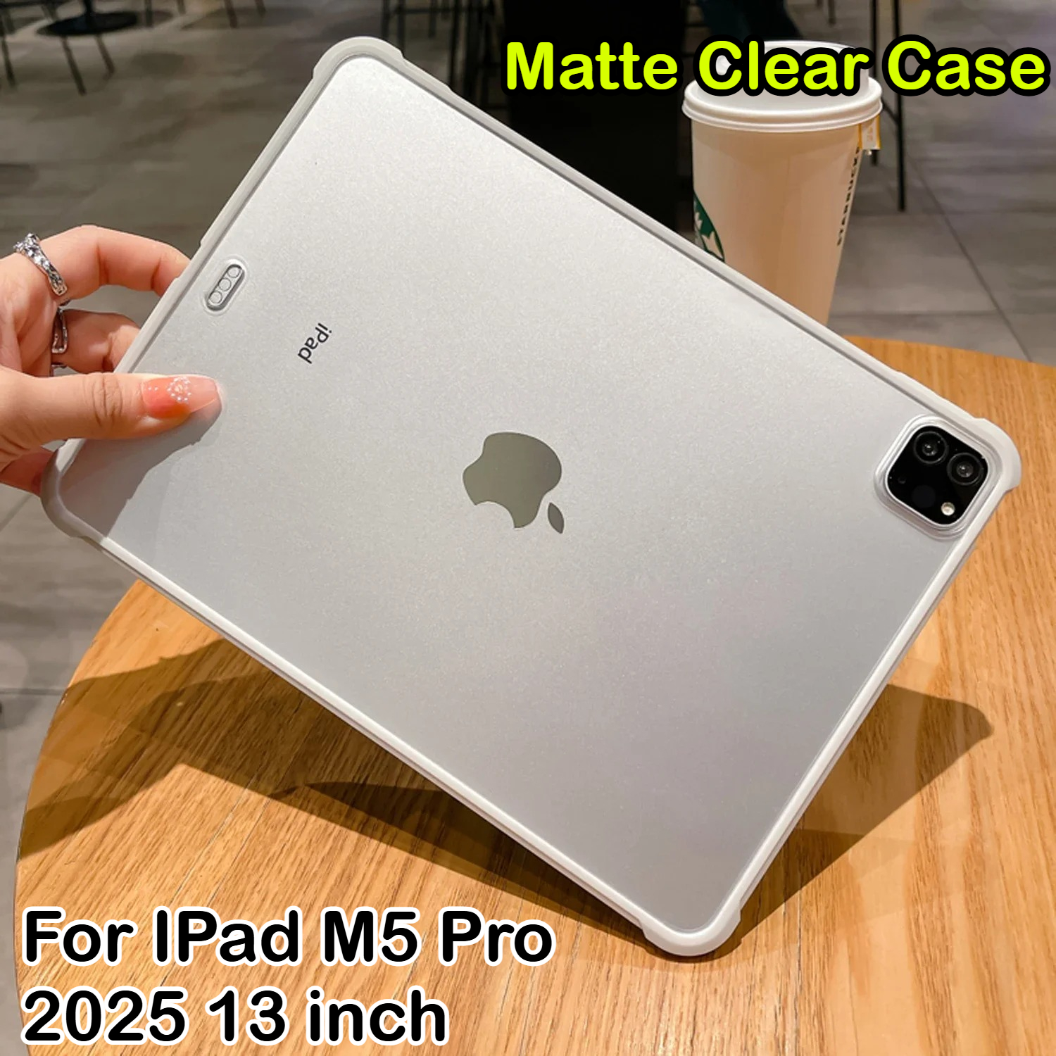 Casing Matte Transparan untuk iPad Case M5 Pro Air A16 2025 13 11 12.9 4 5 6 7 8 9 10 Generasi 10.2 10.9 Inci Mini 7 Akrilik Funda
