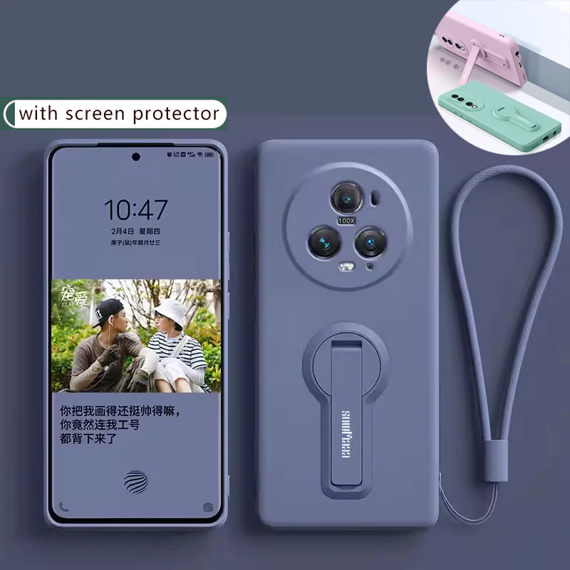 Custodia morbida in silicone di lusso per Huawei Honor Magic 5 6 7 8 4 3 Pro Lite Custodia per telefono X9B X9A Cover con supporto protezione schermo