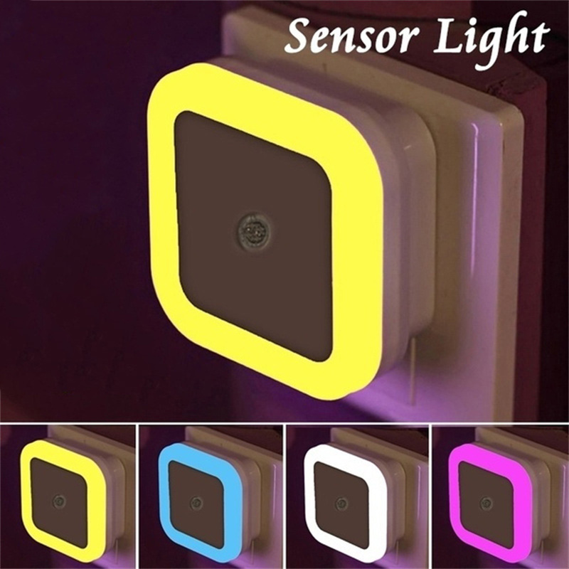 Iluminación LED nocturna inalámbrica con Sensor, Mini lámpara de luces nocturnas con enchufe europeo para decoración de habitación de niños y dormitorio