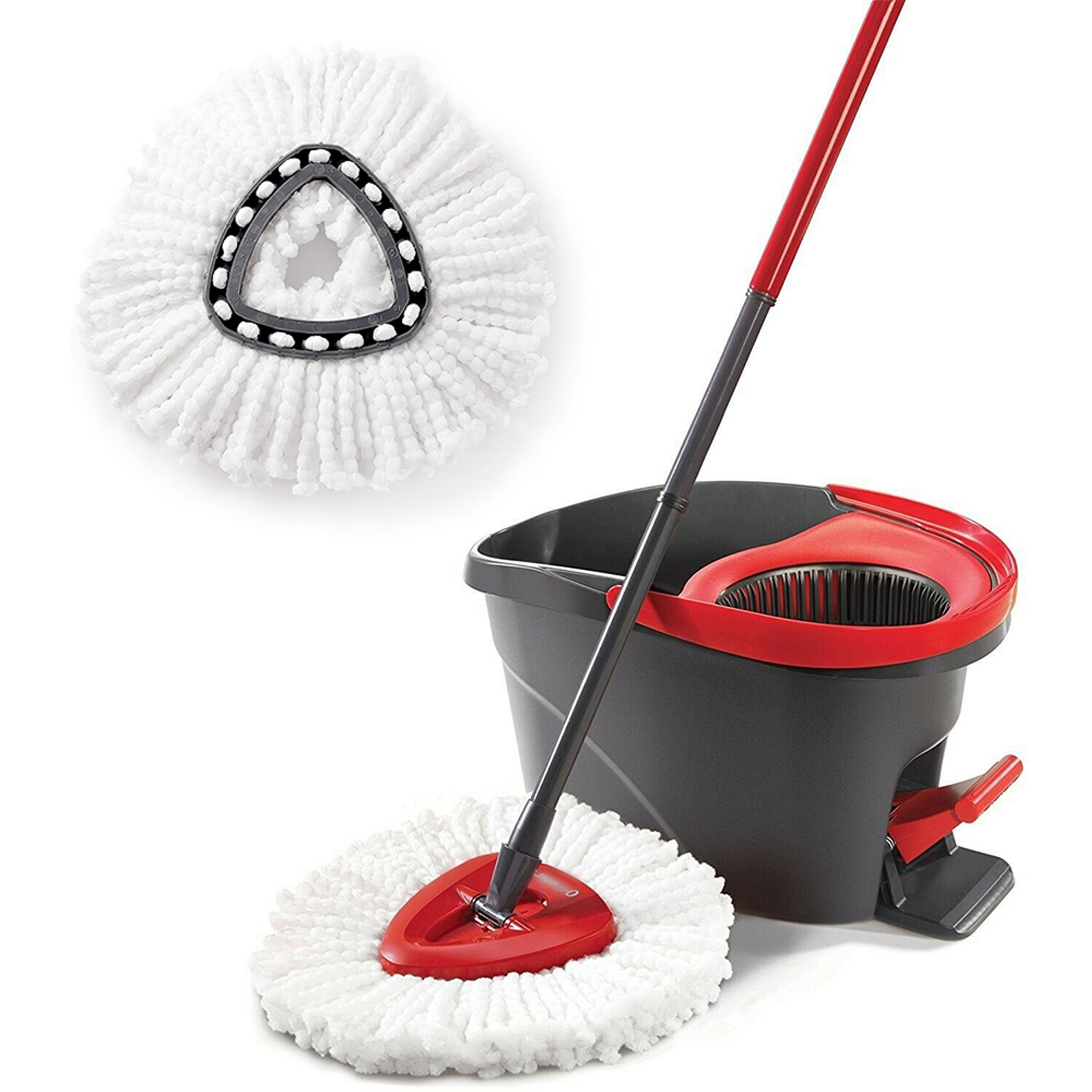 Vadrouille de sol Turbo Microfibre 2 en 1, facile à essorer et à nettoyer, recharge de remplacement, accessoire de tête de vadrouille, outils de nettoyage domestique