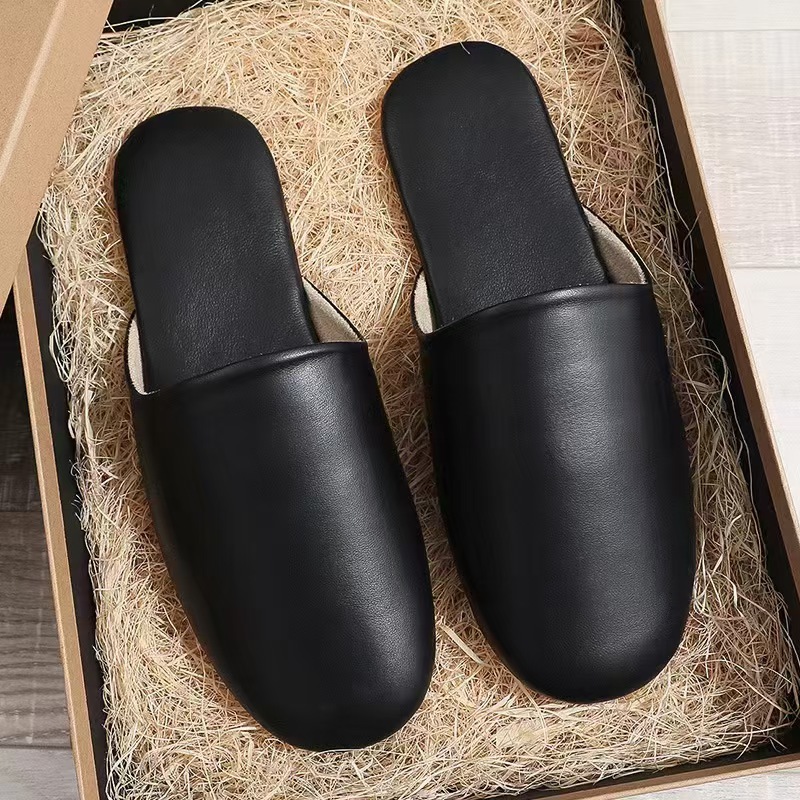Luxury Sheep Skin Womens Slippers Handmade Genuine Leather Quality Comfortable 2026 Autumn New Breathable Fashion House Shoes