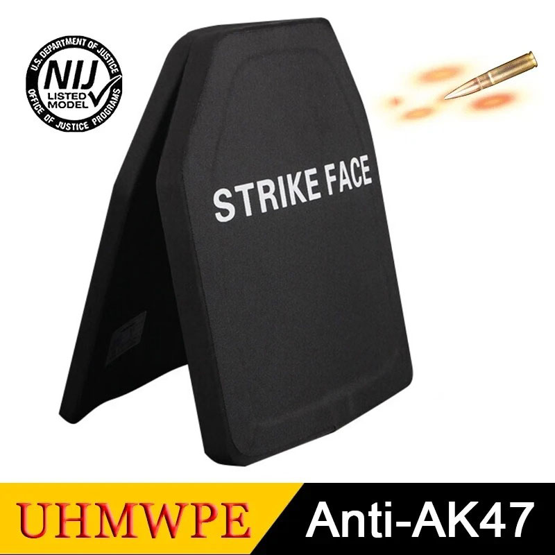 Kugelsichere Platte GA5 Level 10X12 Zoll NIJ III Level Stand Alone Pure PE Leichtes Anti AK47 MSC 7,62 mm ballistisches Panel
