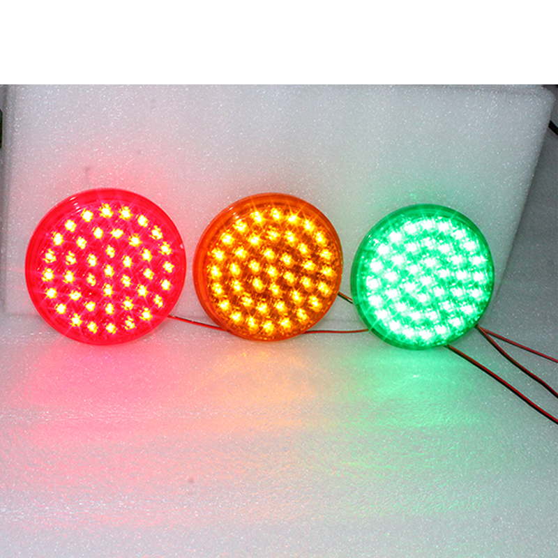 12 años de fabricación de fábrica, mecha de módulo de reemplazo de semáforo LED para paseo de pedestres inteligente ámbar de 100mm