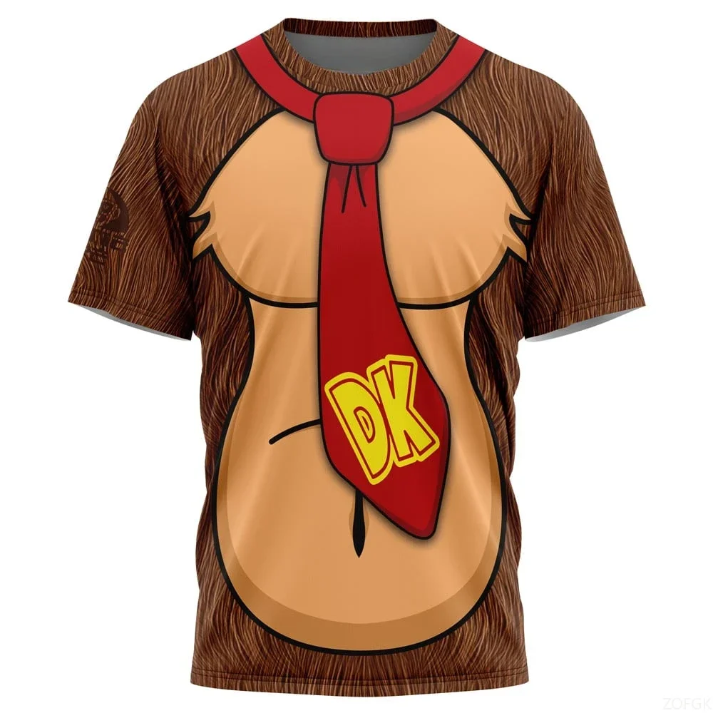 T-shirt Donkey Kong T-shirt traspirante ampia versatile sportiva casual manica corta