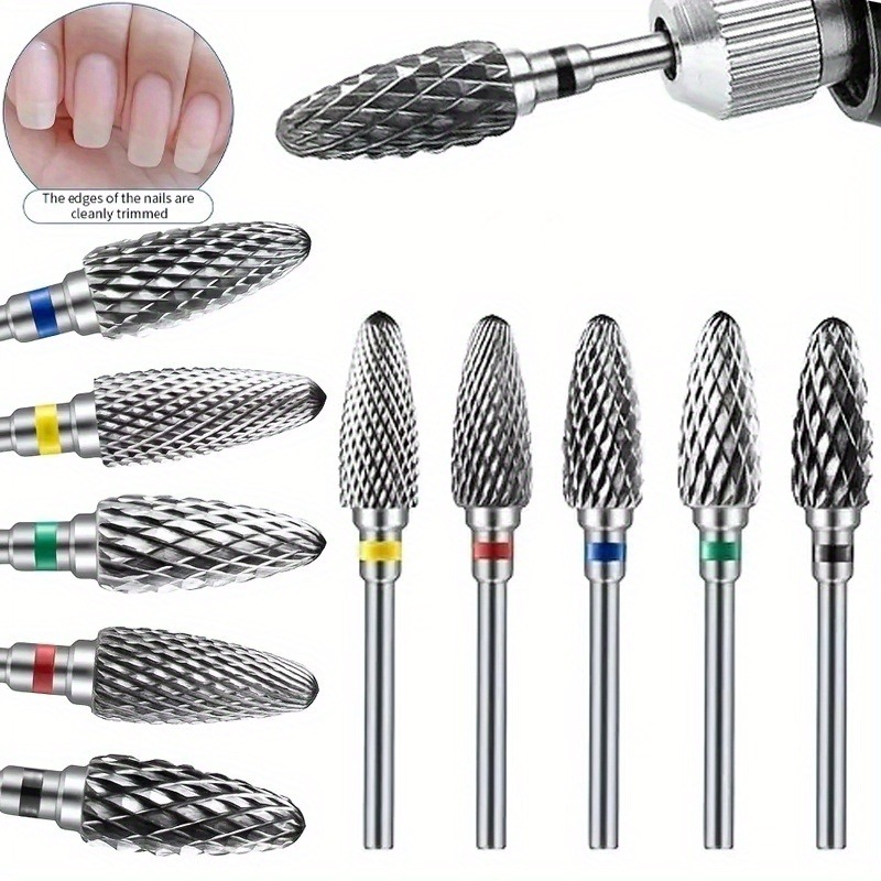1PCS Wolfraamcarbide Nail Boren Elektrische Manicure Boor Accessoire Frezen voor Nail Gel Remover Polish Cuticle
