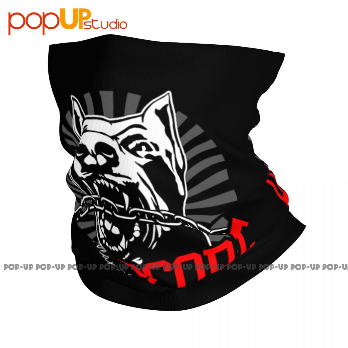 100 chiens Hardcore 305206060   Gabber Techno Partyoutfit Cache-cou Bandana Écharpe Masque facial