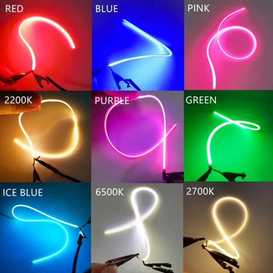 3V LED Gleiche Ende Filament Flexible Spirale Glühbirne Filament Retro Edison Glühbirne Lampe Ultra Slim Teile Diode Beleuchtung Streifen dekoration