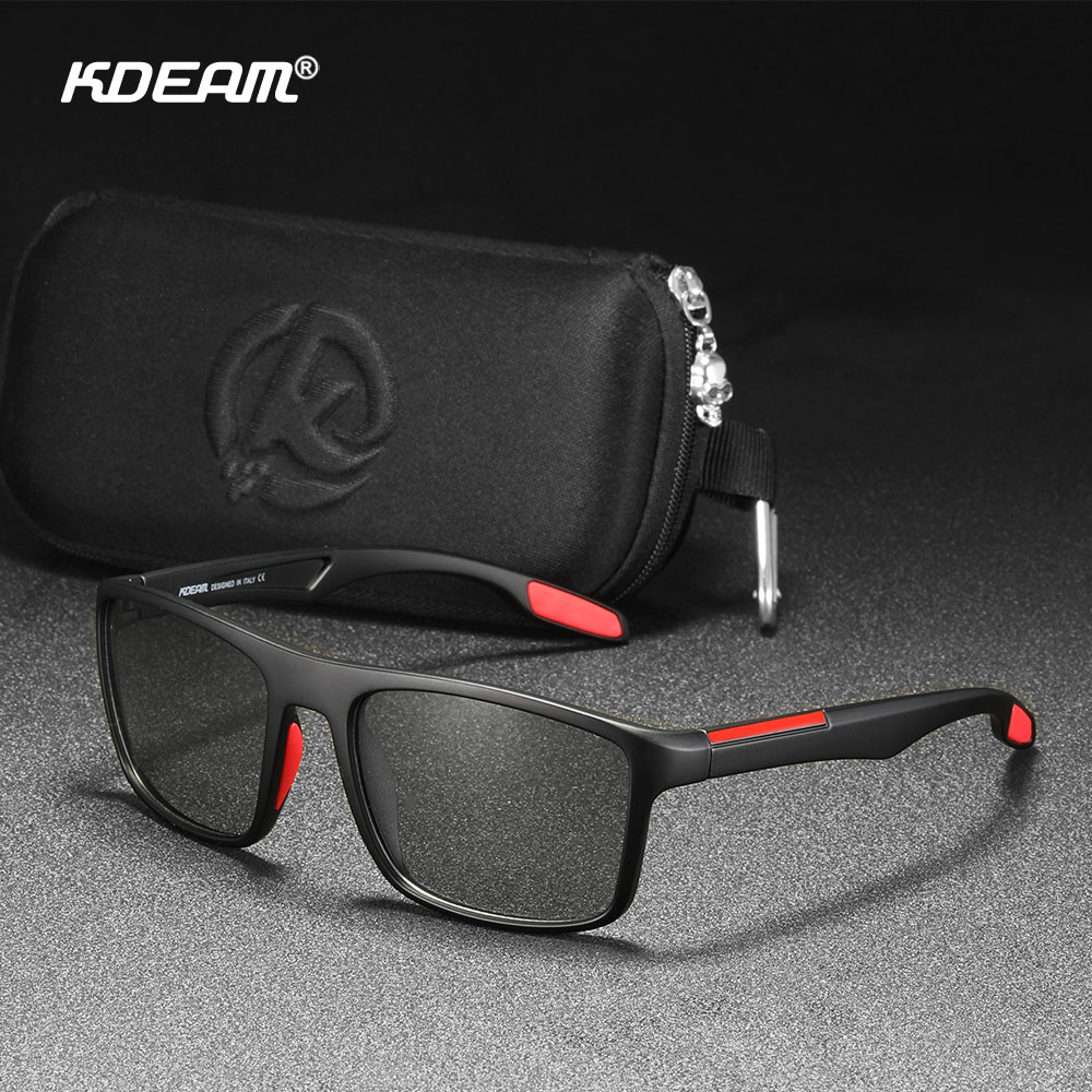 KDEAM-Lunettes de soleil photochromiques pour hommes et femmes, protection UV 100%, lunettes de soleil polarisées pour la conduite de jour et de nuit