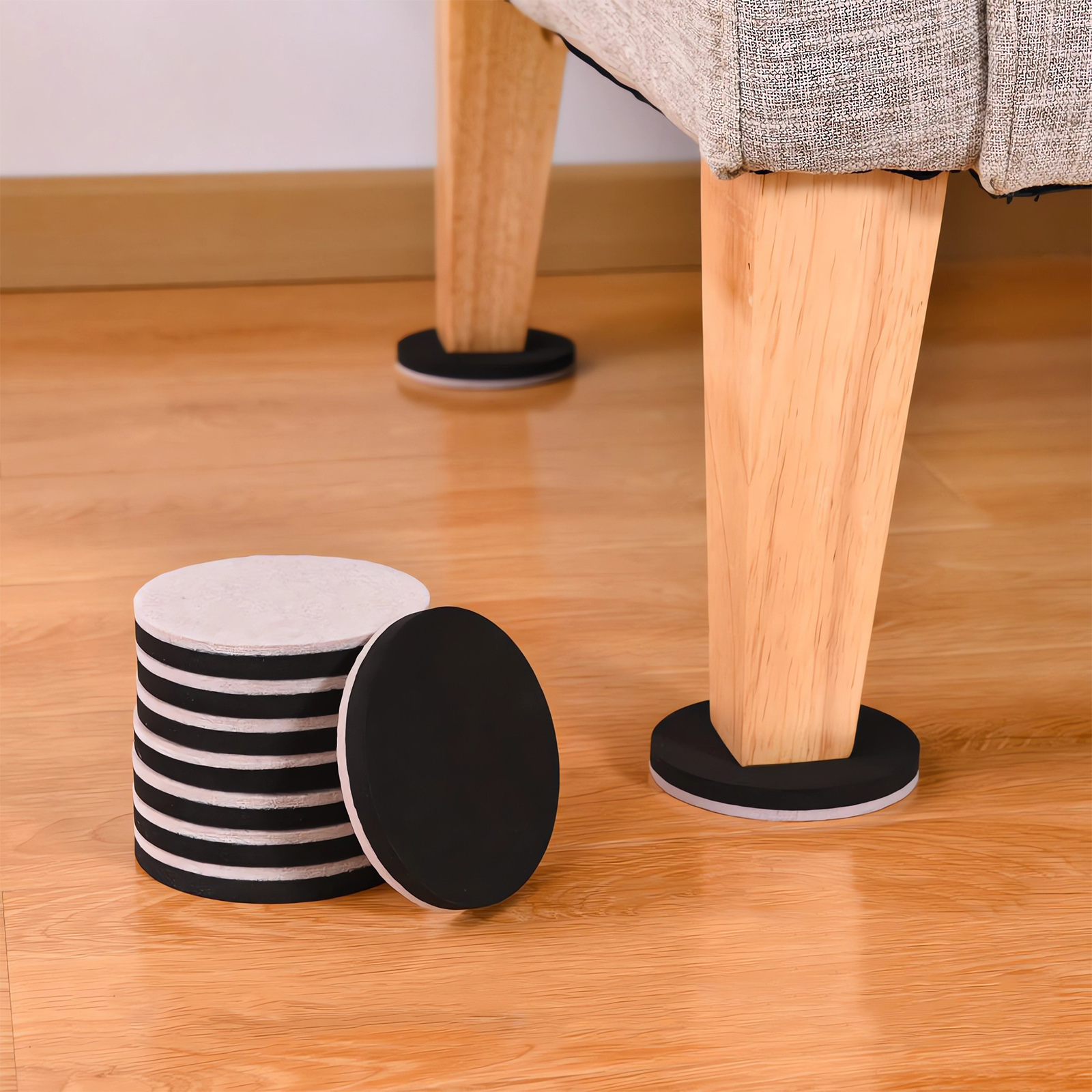 Glissières de meubles RapDuty, curseurs de déménageurs de meubles, protecteurs de sol, polymères pour tapis, sols en bois dur, 4 pièces, 8 pièces, 16 pièces, 2.5 pouces