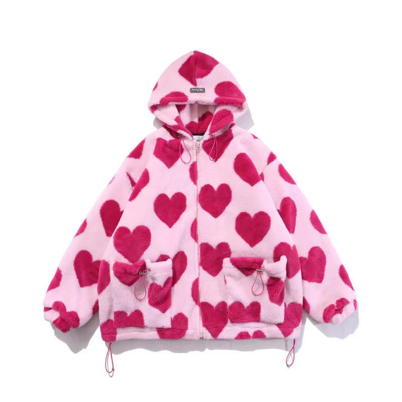 Omen – veste en fausse fourrure de lapin pour femme, ample, à capuche, épaisse, en coton rembourré, nouvelle collection automne et hiver 2023