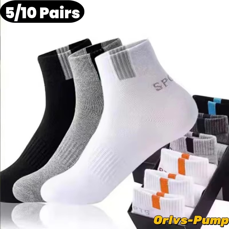 5 /10 paires hommes fibre de bambou automne hiver hommes chaussettes respirant coton sport chaussette respirant déodorant affaires chaussettes taille 37-43
