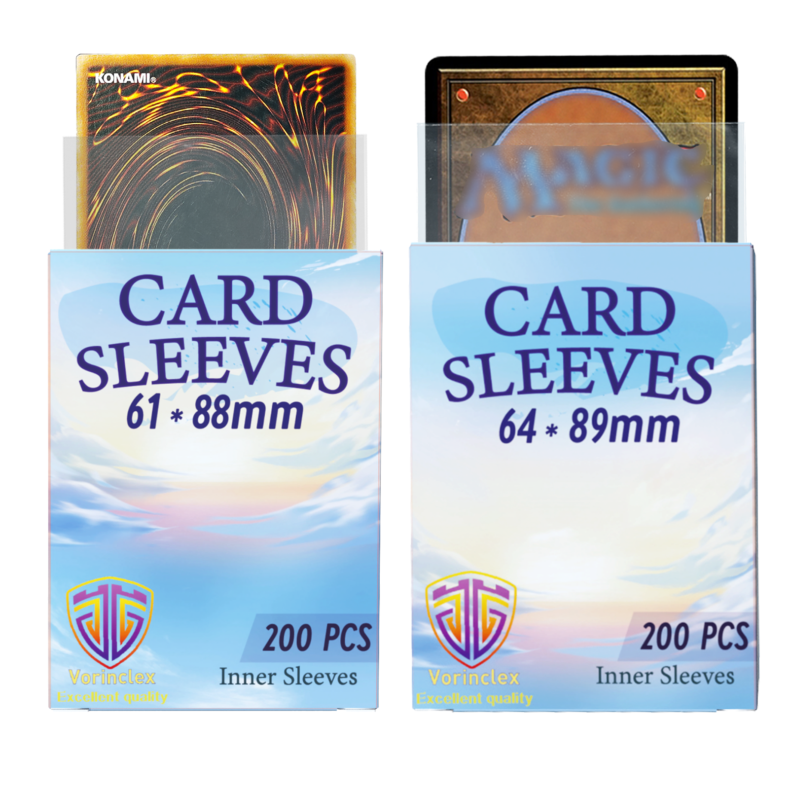 200 ชิ้นแขนการ์ดด้านใน Perfect Fit MTG/YGO การ์ดเกม, การ์ดกีฬา, การ์ดฟุตบอล, แขนการ์ดด้านในมีความราบรื่นและยาก