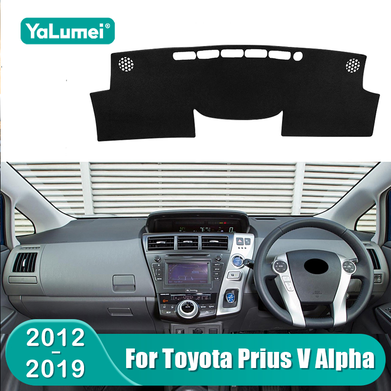 Do Toyota Prius V Plus Alpha Hybrid 2012 2013 2014 2015 2016 2017 2018 2019 Pokrowiec na deskę rozdzielczą Osłona przeciwsłoneczna Akcesoria