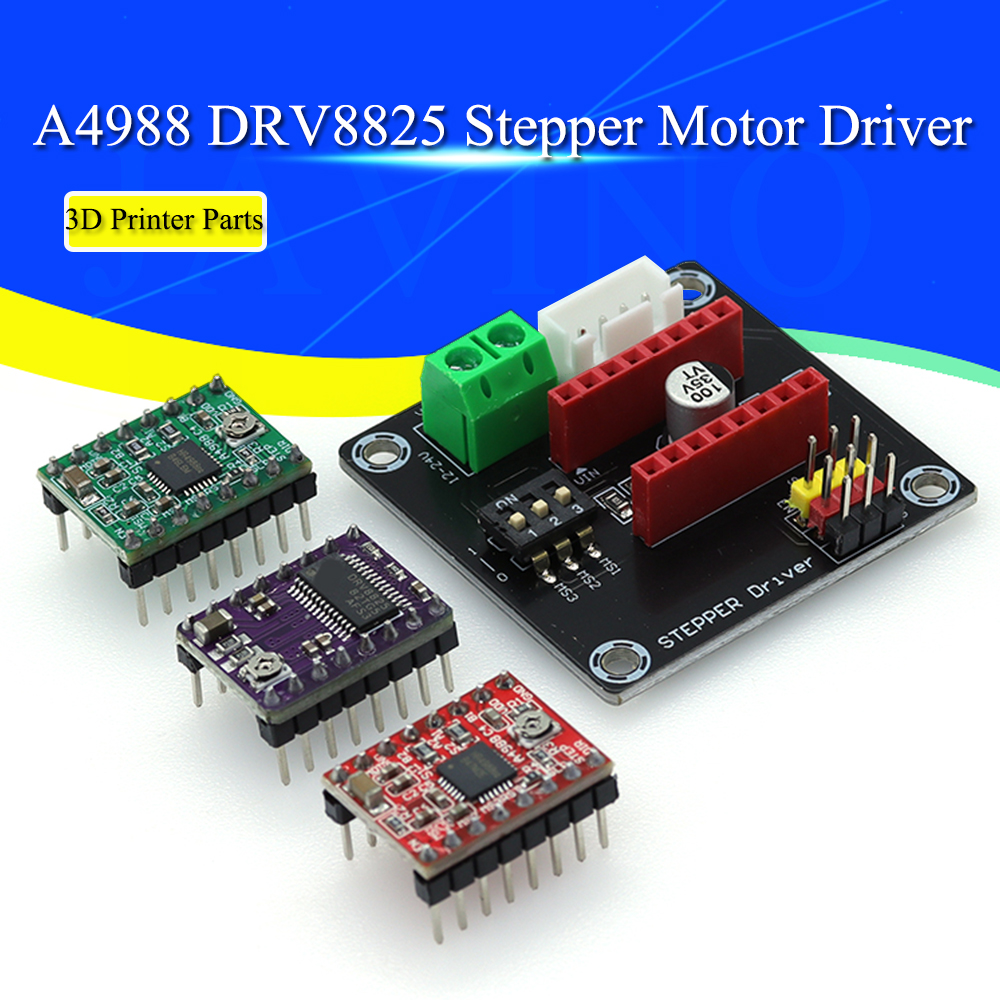 3D-Druckerteile A4988 DRV8825 Schrittmotortreiber mit Kühlkörper für SKR V1.3 1.4 GTR V1.0 RAMPS 1.4 1.6 MKS GEN V1.4 Board