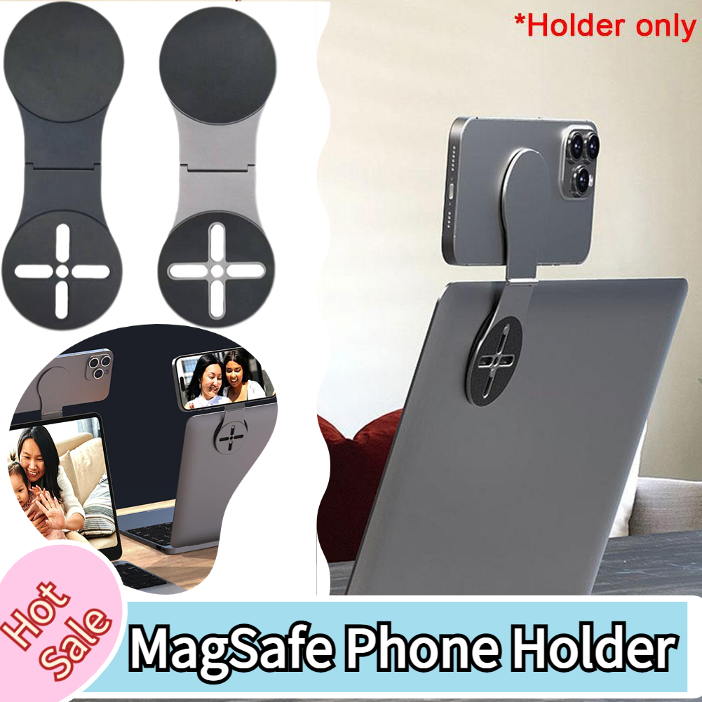 สำหรับ MagSafe ที่ยึดในรถขาตั้งแล็ปท็อปที่ยึดด้านข้างที่ยึดโทรศัพท์ตั้งโต๊ะแบบแม่เหล็กสำหรับรถยนต์แล็ปท็อปสำหรับแท่นวางแบบแม่เหล็กสำหรับ MagSafe