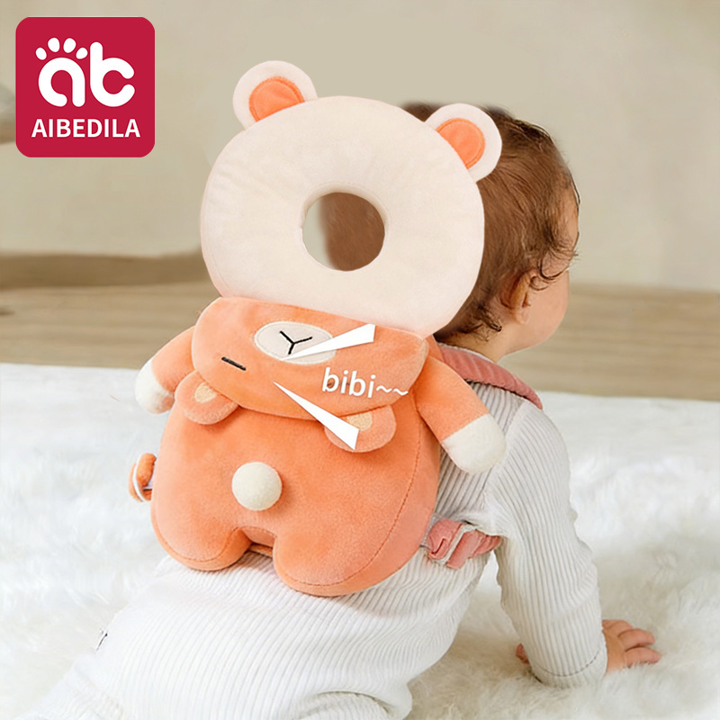 AIBEDILA-almohada protectora para la cabeza de bebé, mochila de dibujos animados, cojín de seguridad para niños pequeños para aprender a caminar, soporte anticaída para niños recién nacidos