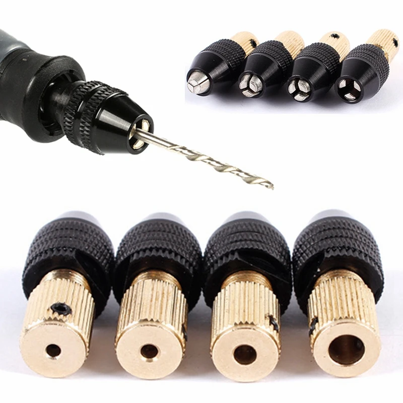 Mini portabrocas de 2,0/2,35/3,0/3,17/5,0mm, adaptador de broca sin llave de cambio rápido de 3 mandíbulas, herramientas de dispositivo de fijación de abrazadera de soporte de 0,3-3,2mm