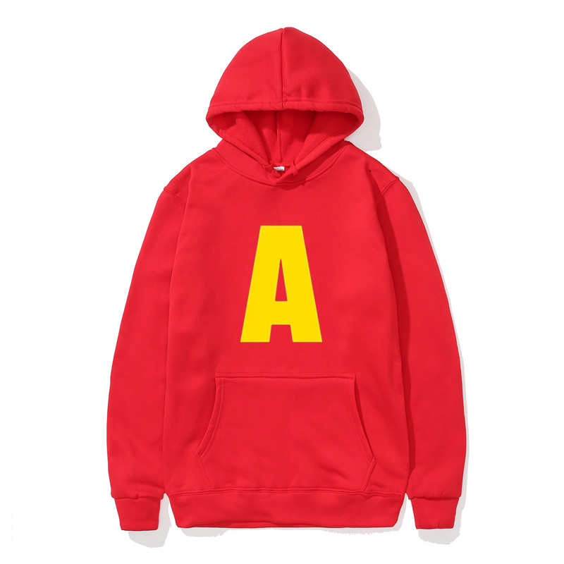 Alvin Chipmunk disfraz de Halloween Sudadera con capucha estampada Otoño e Invierno hombres mujeres manga larga Casual moda sudaderas con capucha 2025