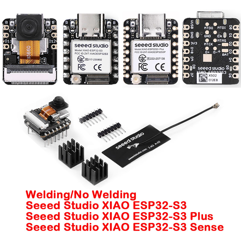 10 шт./1 шт. Плата разработки Seeed Studio XIAO ESP32S3 Sense Plus ESP32-S3 с Wi-Fi 2.4G, BLE Mesh 5.0, камерами OV2640/OV3660 для Arduino