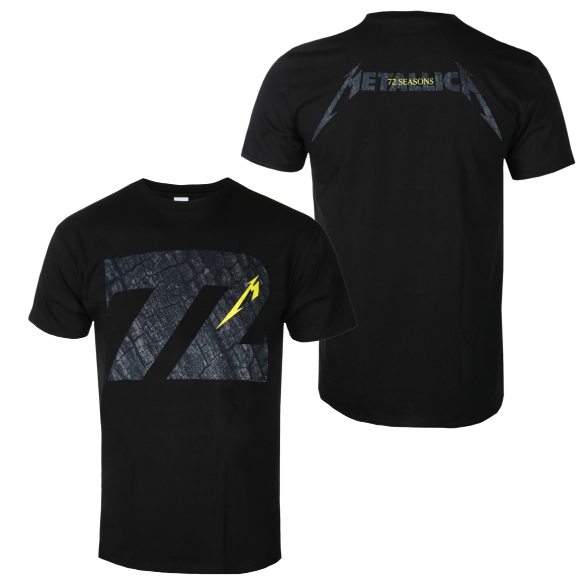 METALLICA - T-shirt in cotone traspirante con stampa ispirata a CHARRED 72, per uso quotidiano e da concerto, top unisex