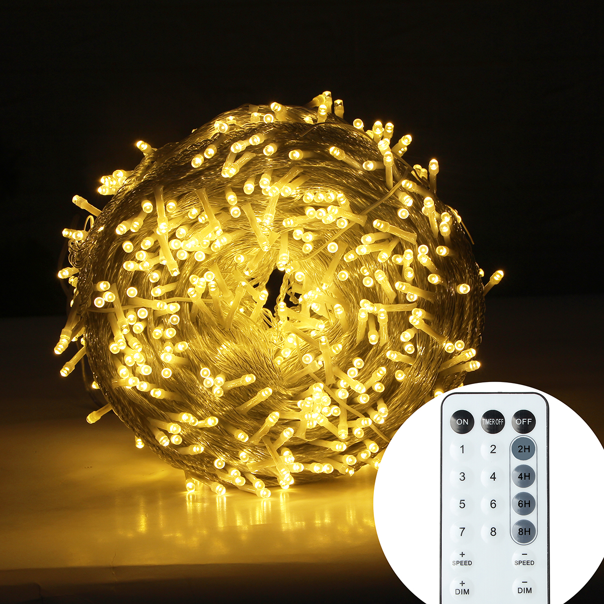 Lampki LED 20M-100M Girlanda Świąteczna Zewnętrzna do Ogrodu Tarasu Drzewa Ulicy Dekoracja na Wesele Imprezę