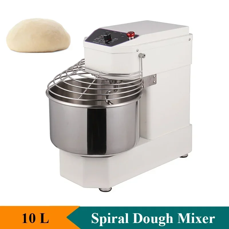 10 liter deegmengmachine keuken spiraalvormige deegmeelmixer kneedmachine touchscreen paneel eenvoudige bediening