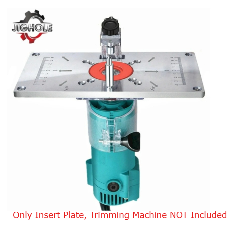 Aluminium Carpenty Router Table Insert Plate Multifunctional Woodworking Benches Carpenter Trimming Machine Engraving Board