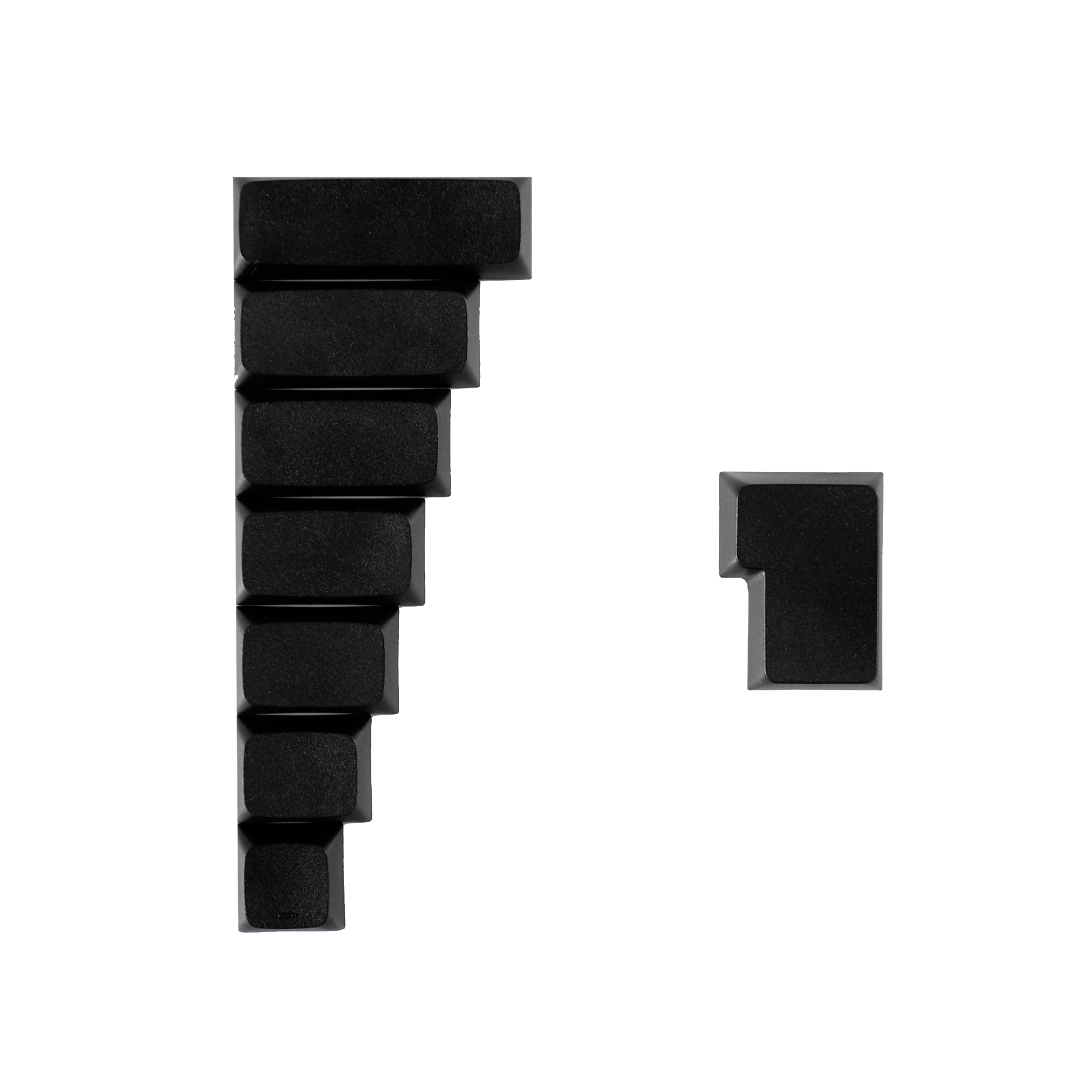 YMDK XDA Profil Modifizier Tasten Einzelne Tastenkappe Blank PBT Blind Spot Space Tab Enter Shift Capslock Ctrl Alt Benutzerdefinierte Tastenkappen für Heimwerker
