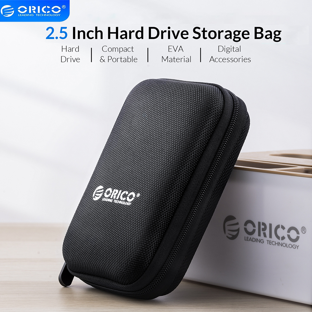 ORICO 2,5-дюймовый чехол для жесткого диска/SSD, сумка для жесткого диска для внешнего портативного жесткого диска, чехол для хранения, защита черного/красного/синего цвета