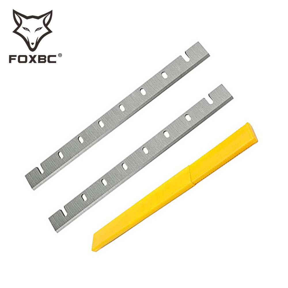 FOXBC Luchillas cepilladoras de 12,5 pulgadas de repuesto DW7332 para cuchillo cepillador de madera DeWalt DW733 para carpintería - JUEGO DE 2
