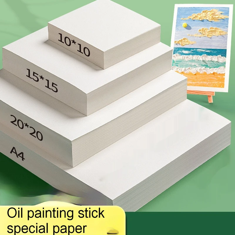 200GSM Papier olejny do malowania olejnego Specjalny papier Pusty rysunek A4 Kreda Kolorowanka Kredki Malowanie Karton bezkwasowy